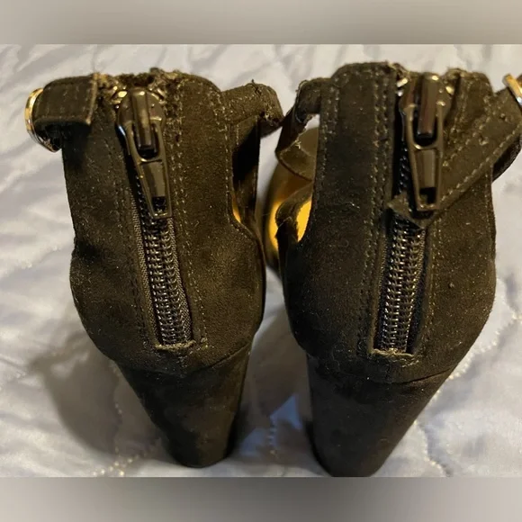 Christian Siriano Women's Kam Black Criss-Cross Pump Heel Shoes 5-1/2 Medium - Picture 8 of 12